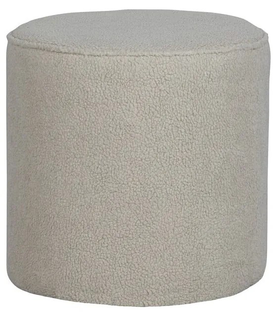Béžový puf WOOOD Sara, ø 46 cm