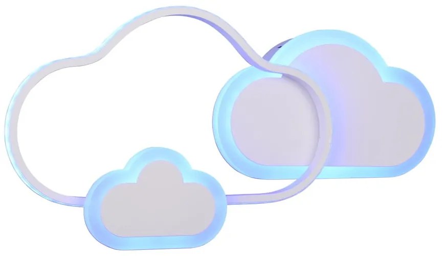 Biele detské svietidlo 52x25 cm Cloudy - Trio