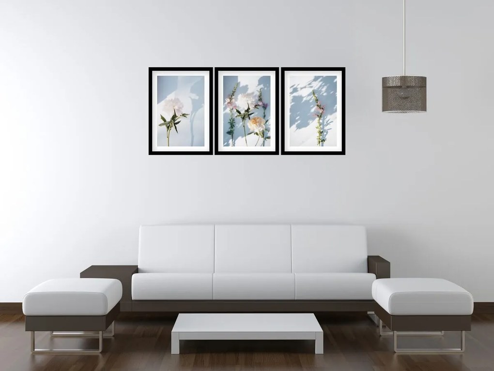 Gario Sada plagátov Jesenné kvety - 3 dielna Farba rámu: Bez rámu, Rozmery: 99 x 45 cm