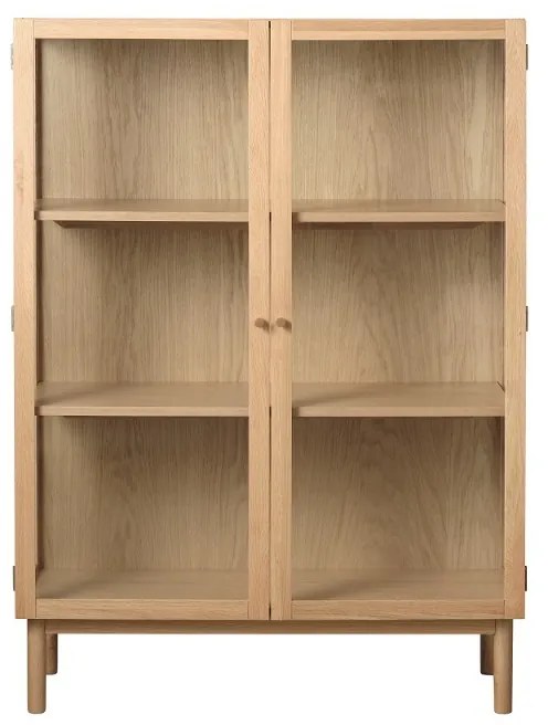 Dizajnová vitrína Dallan 140 cm prírodný dub