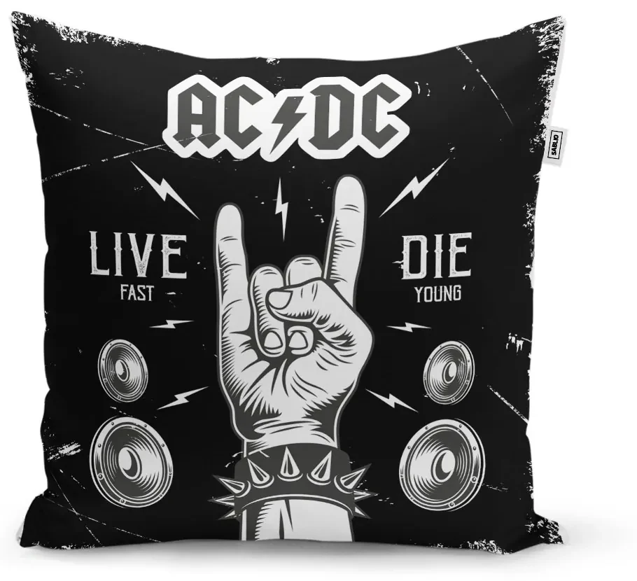 Sablio Vankúš ACDC Live fast, die young - 50x50 cm