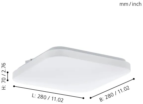 Eglo 97874 - LED Stropné svietidlo FRANIA LED/11,5W/230V