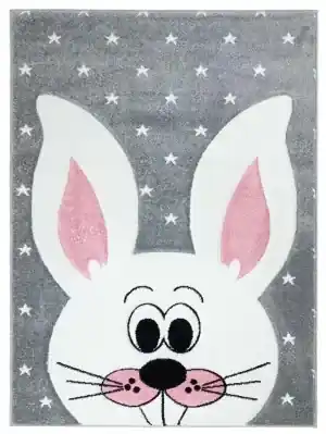Dekorstudio Detský koberec BEAUTY sivý zajac Rozmer koberca: 80x150cm |  BIANO