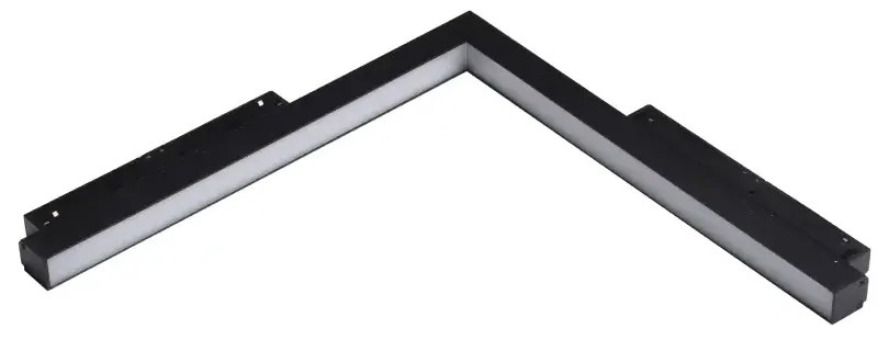 LED svietidlo do lišty Alfa Saga Track Magnetic Corner B 24W 3000K čierne