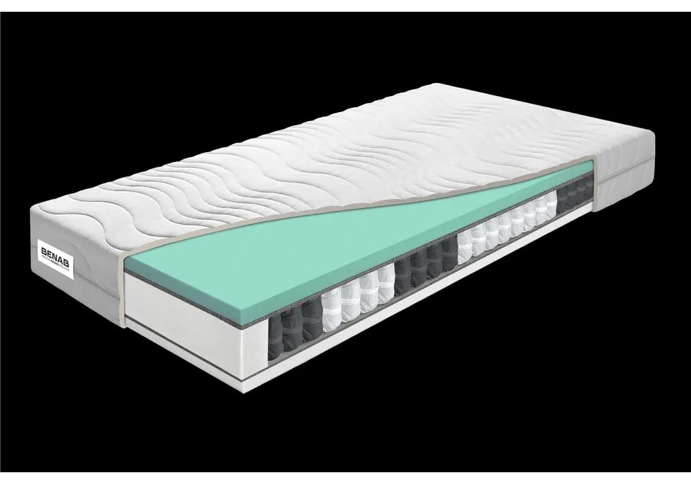 Tvrdý/stredne tvrdý pružinový obojstranný matrac 100x200 cm Standard Pocket – BENAB