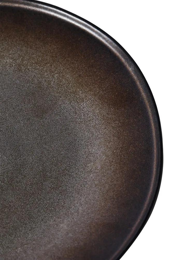 Muubs Dezertný tanier CETO P.22cm čierno-hnedý