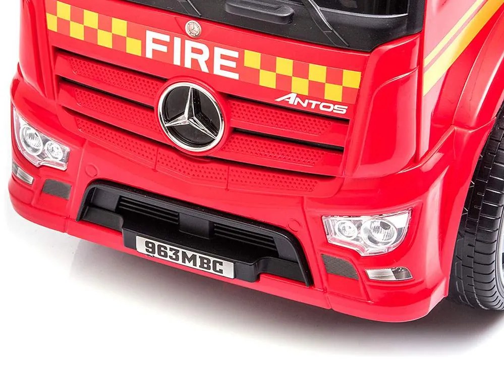 Detské odrážadlo so zvukom Mercedes Milly Mally POŽIARNICI červené