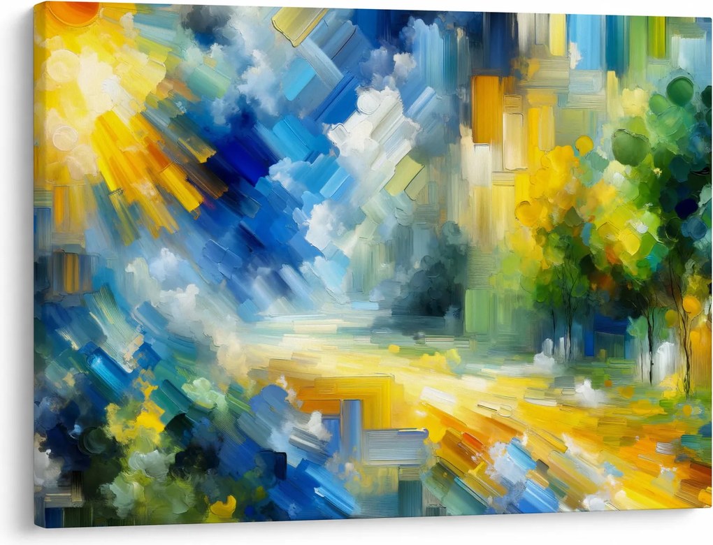 Obraz - Abstraktný slnečný deň (70x50 cm)