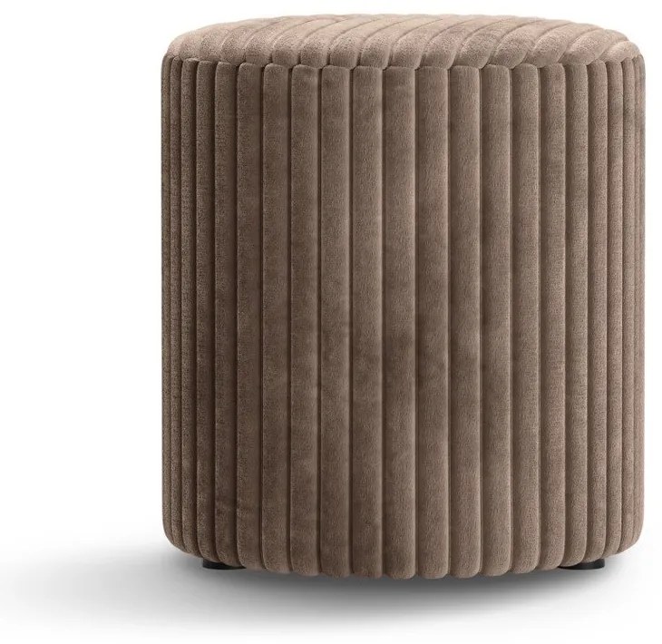 Hnedý menčestrový taburet Dia – Micadoni