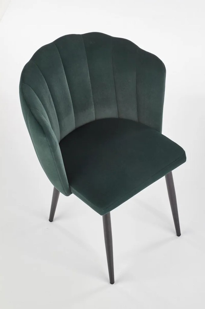 Dizajnová stolička Zelo tmavozelená