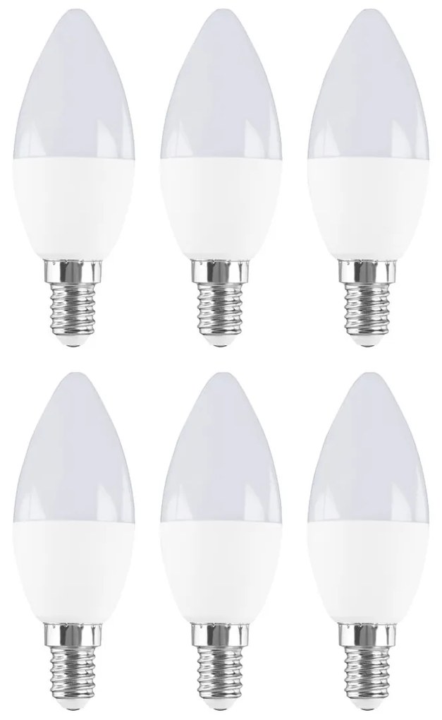 LIVARNO home LED žiarovky, 6 kusov (sviečka E14) (100358691)