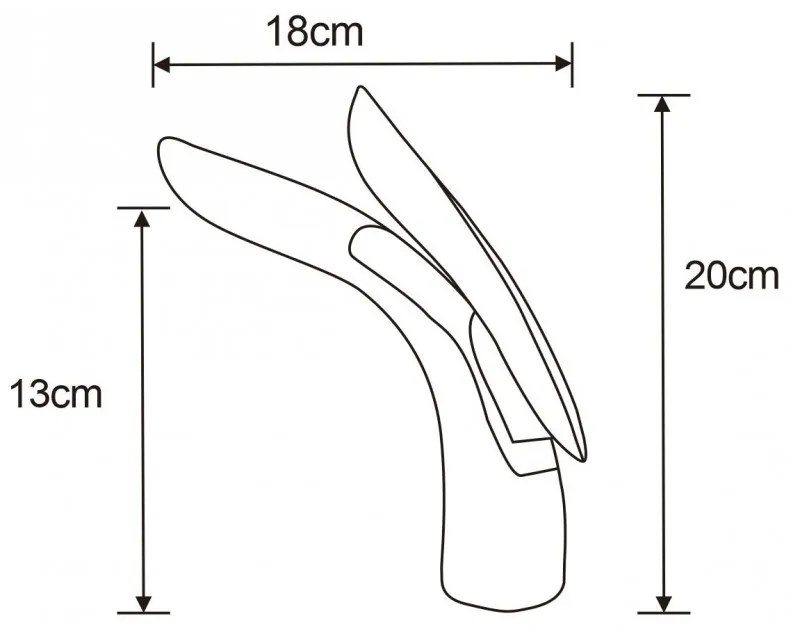 Mexen Foja umývadlová batéria, chrómová, 746700-00