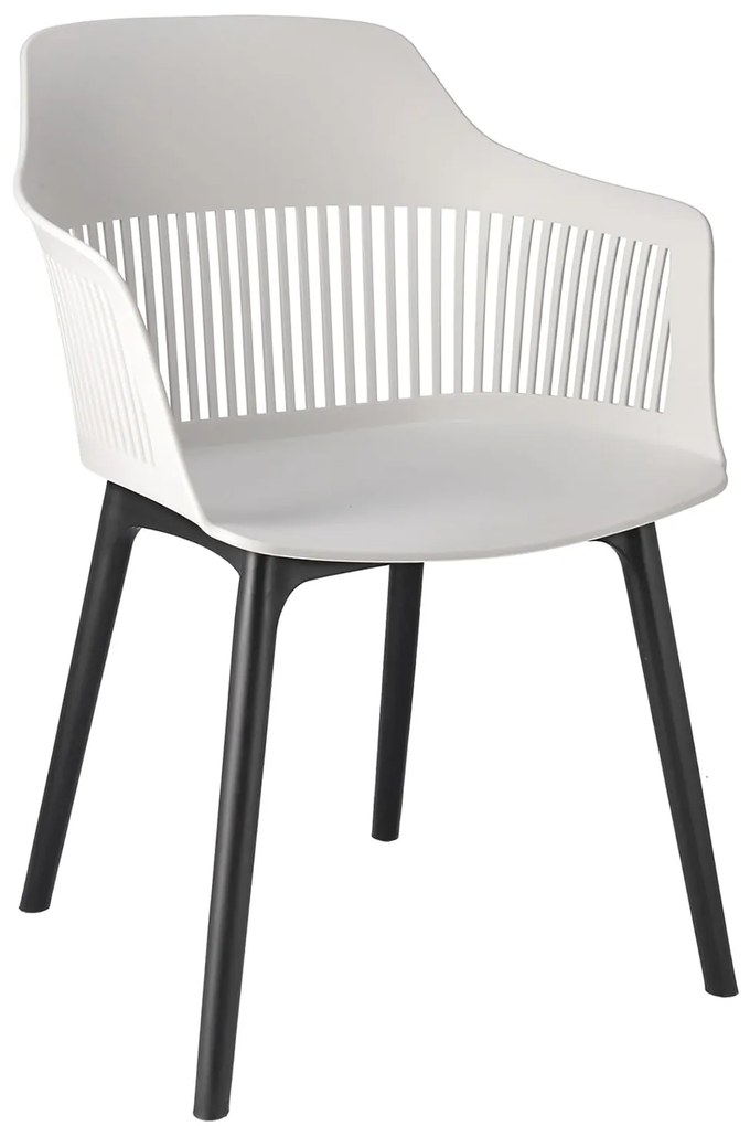 Dekorstudio Balkónové sedenie CORNIDO biele - 2x stolička + 1x stôl