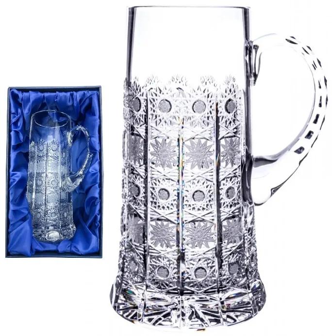 Onte Crystal Bohemia Crystal ručně broušená pohár na pivo tuplák 500pk 1,5 L 1KS