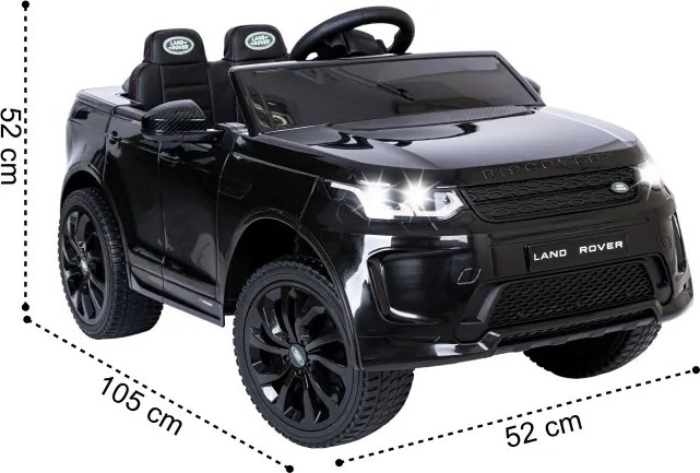 Elektrické autíčko LAND ROVER DISCOVERY čierne