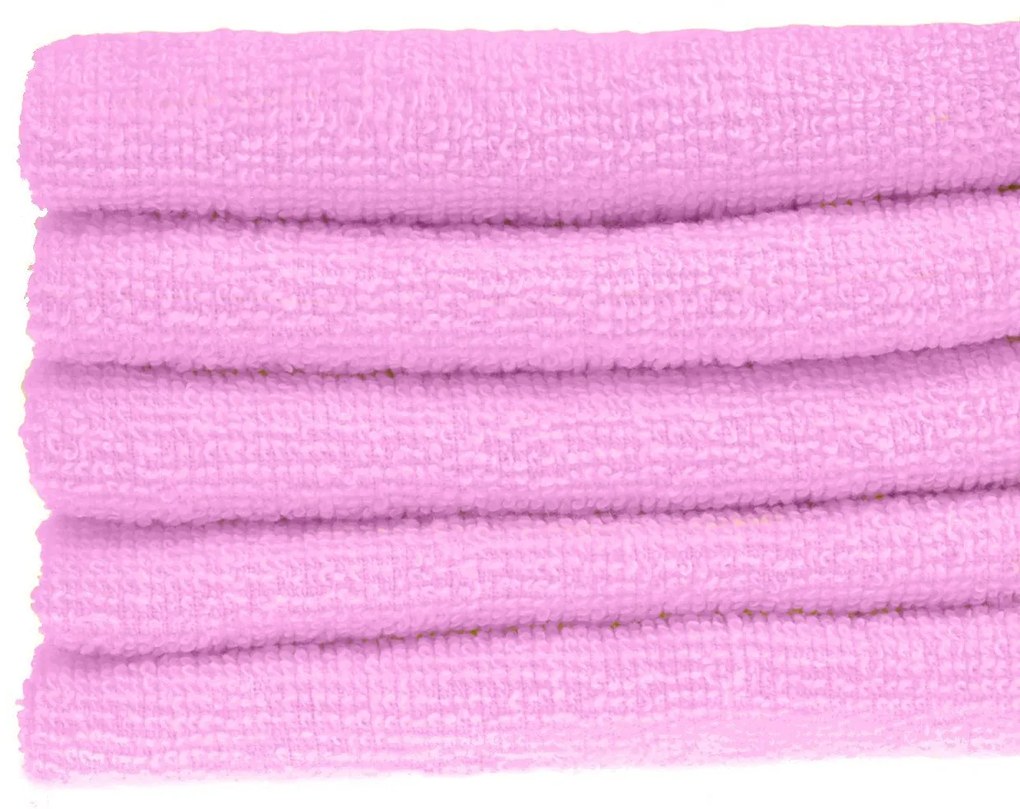 Detský uterák bavlnený 30x50 ružový EMI