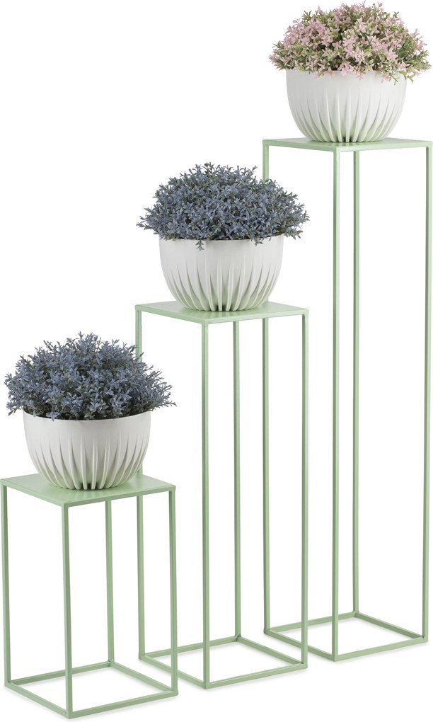 STOJAN NA KVETINÁČ SIMPLE 70X24X24 CM SVETLOZELENÁ