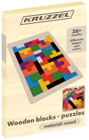 Kruzzel 22667 Dřevěné puzzle
