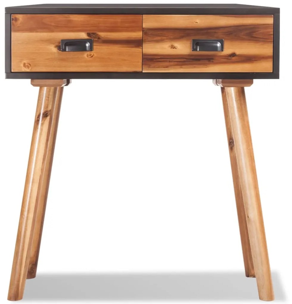 vidaXL Konzolový stolík, akáciový masív 70x30x75 cm