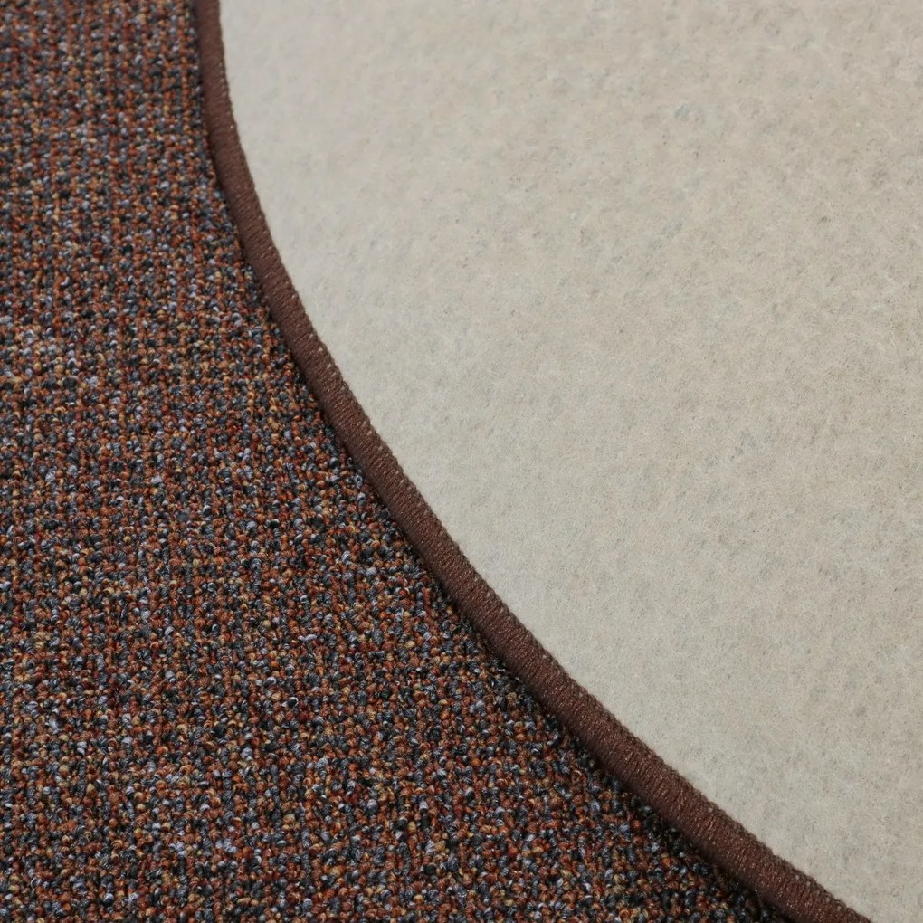 AladinWorld Expres, Kusový koberec Bohemia terakota kruh, 200x200 (priemer) kruh, oranžová, kancelária