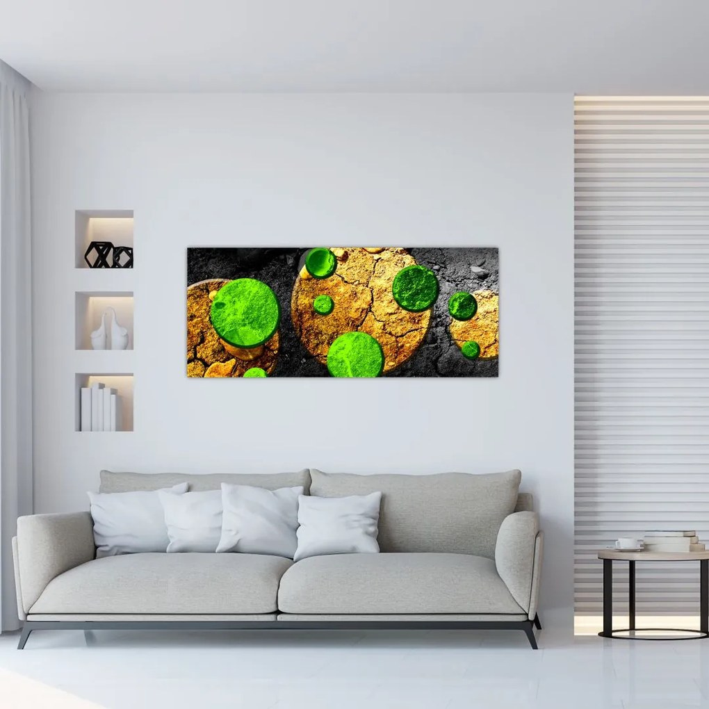 Obraz abstrakcie - Guľa (120x50 cm)