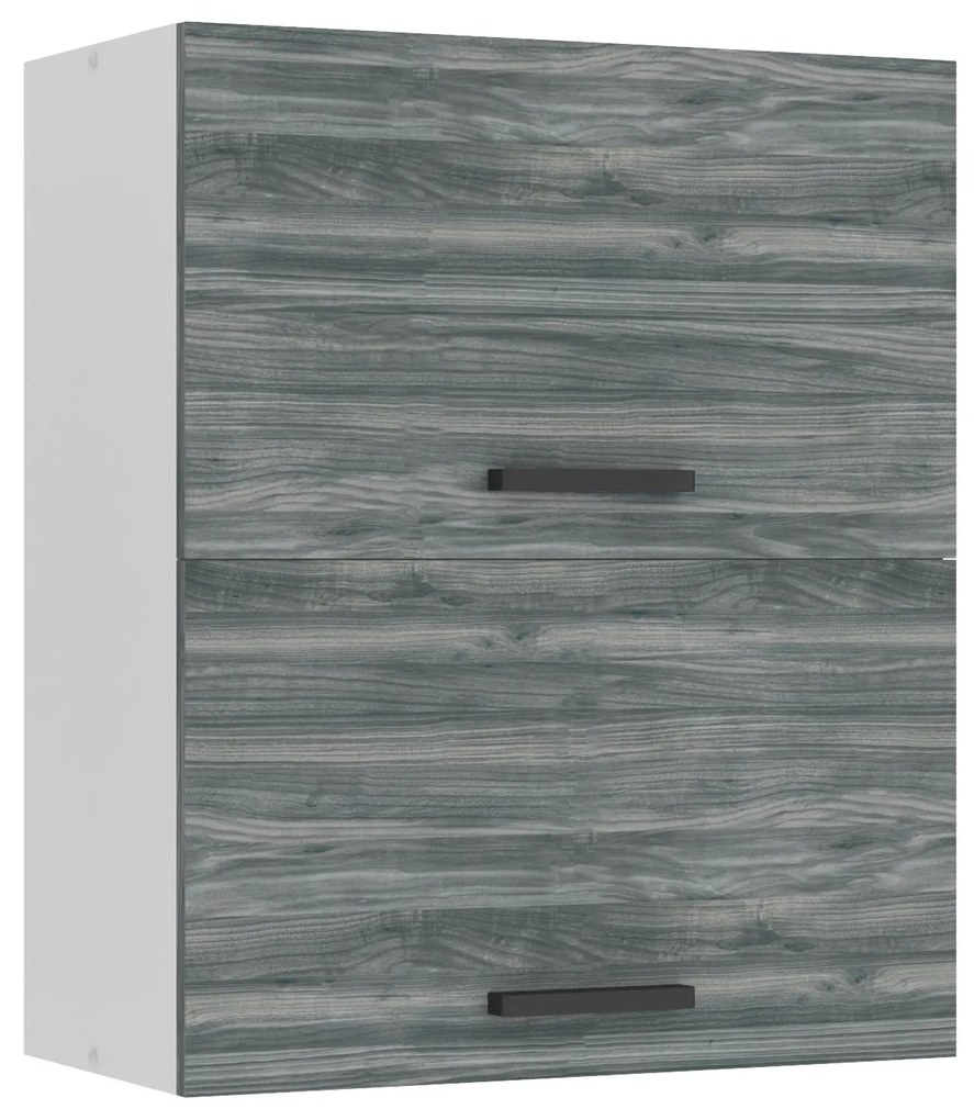 Kuchynská skrinka Belini Premium Full Version horná 60 cm šedý antracit Glamour Wood