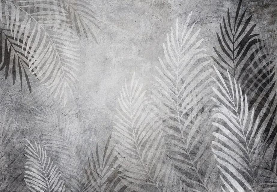 Manufakturer -  Tapeta Black and white palm tree