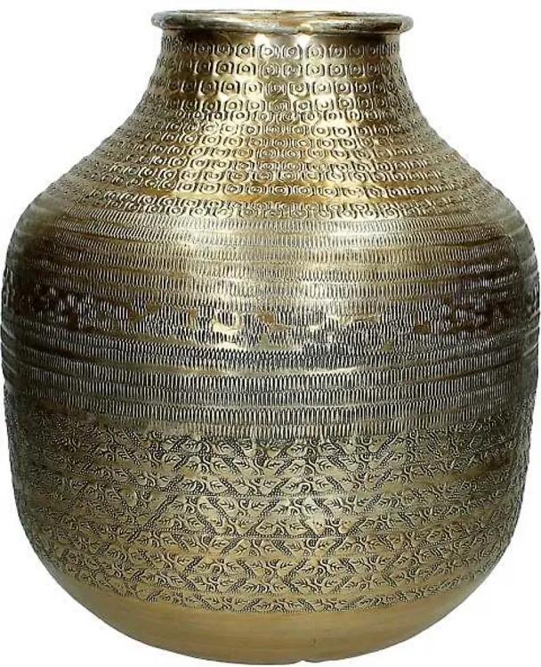 Váza ručne tepaná, kovová hnedá 39x33x33cm | BIANO