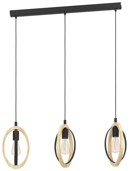 Eglo 43462 - Luster na lanku BASILDON 3xE27/40W/230V
