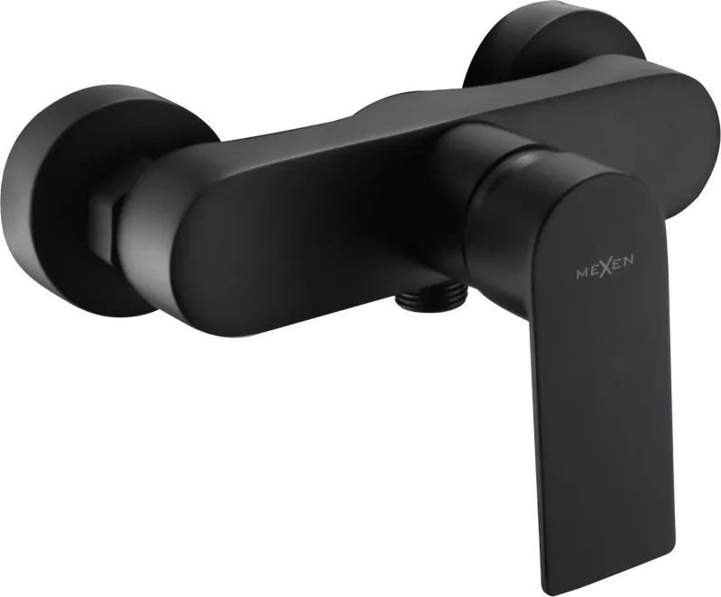 Mexen Royo, nástenná sprchová batéria, čierna matná, 72240-70