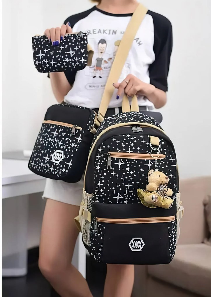 Bagito Školský batoh Hviezdy 3v1