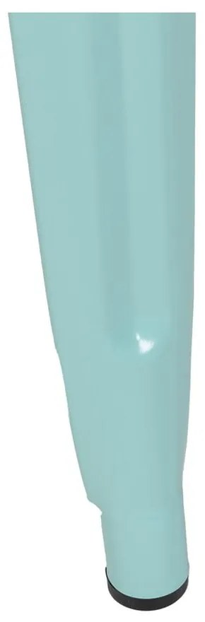Tyrkysovomodré kovové barové stoličky v súprave 2 ks (výška sedadla 61 cm) – Ixia