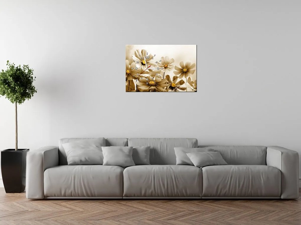 Gario Obraz s hodinami Kvetnatá krása Rozmery: 30 x 30 cm