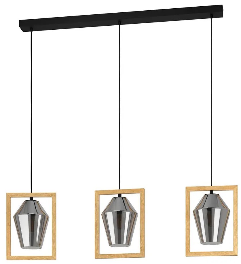 Eglo 99702 - Luster na lanku VIGLIONI 3xE27/40W/230V