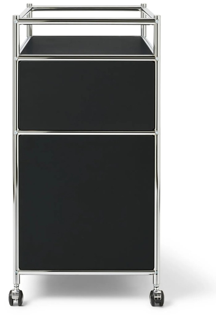 Kovová komoda »CN3« s 1 zásuvkou, 1 výklopným priečinkom a lemovaním