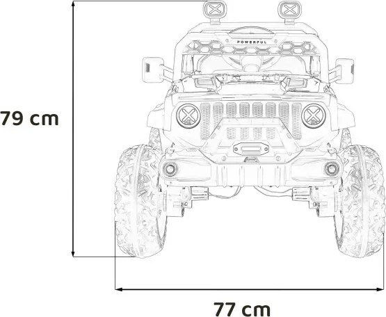 Elektrické autíčko OFF ROAD Speed biele
