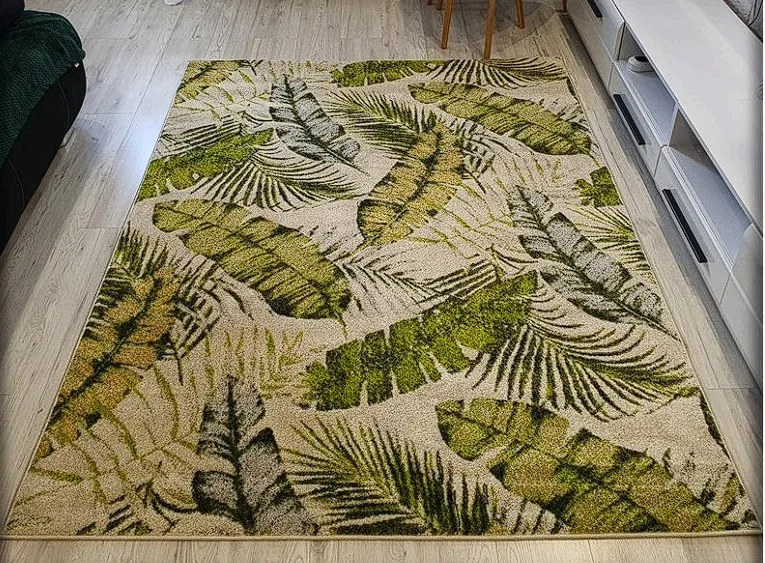 Koberec Green Garden 716-Green s motívom listov – viacfarebný Rozmer: 80x150 cm