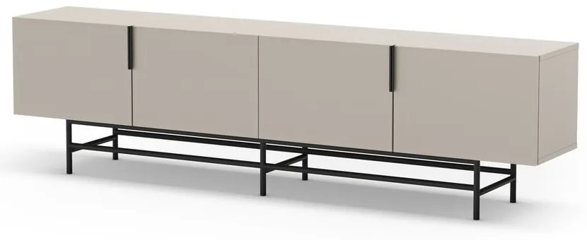 Krémový TV stolík 200x54,5 cm Eldia – Marckeric