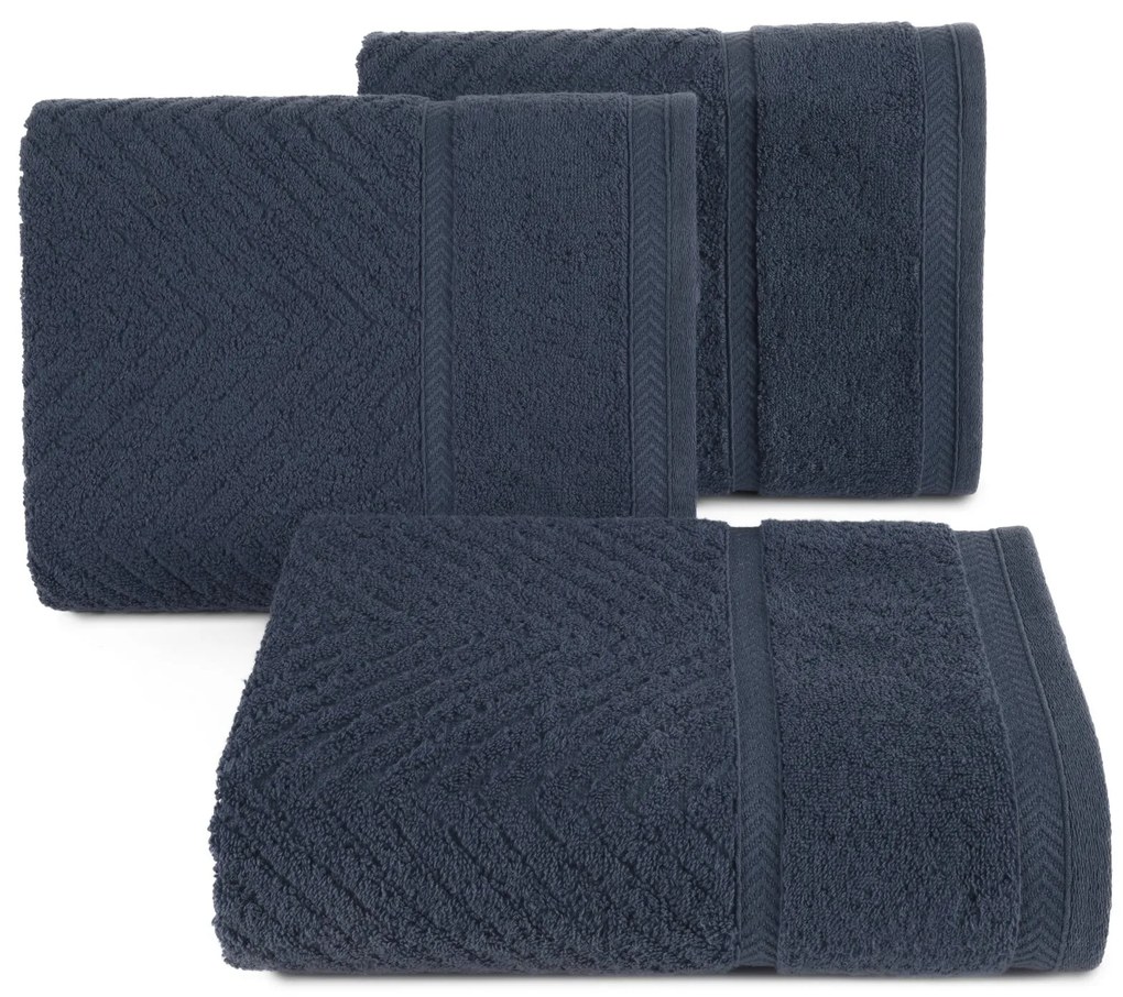 BAVLNENÝ UTERÁK KALIA11 30X50 CM TMAVOMODRÁ