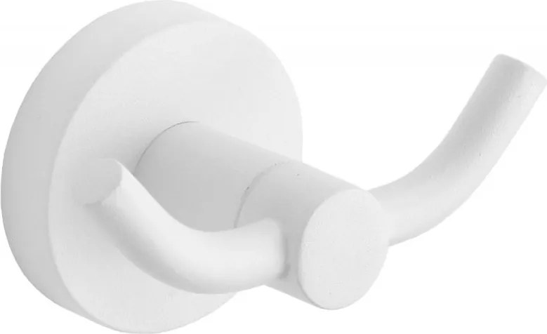 Mexen Remo dvojitý háčik na uteráky, biela- 70507352-20