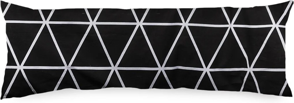 4Home Obliečka na Relaxačný vankúš Náhradný manžel Galaxy čiernobiela, 50 x 150 cm