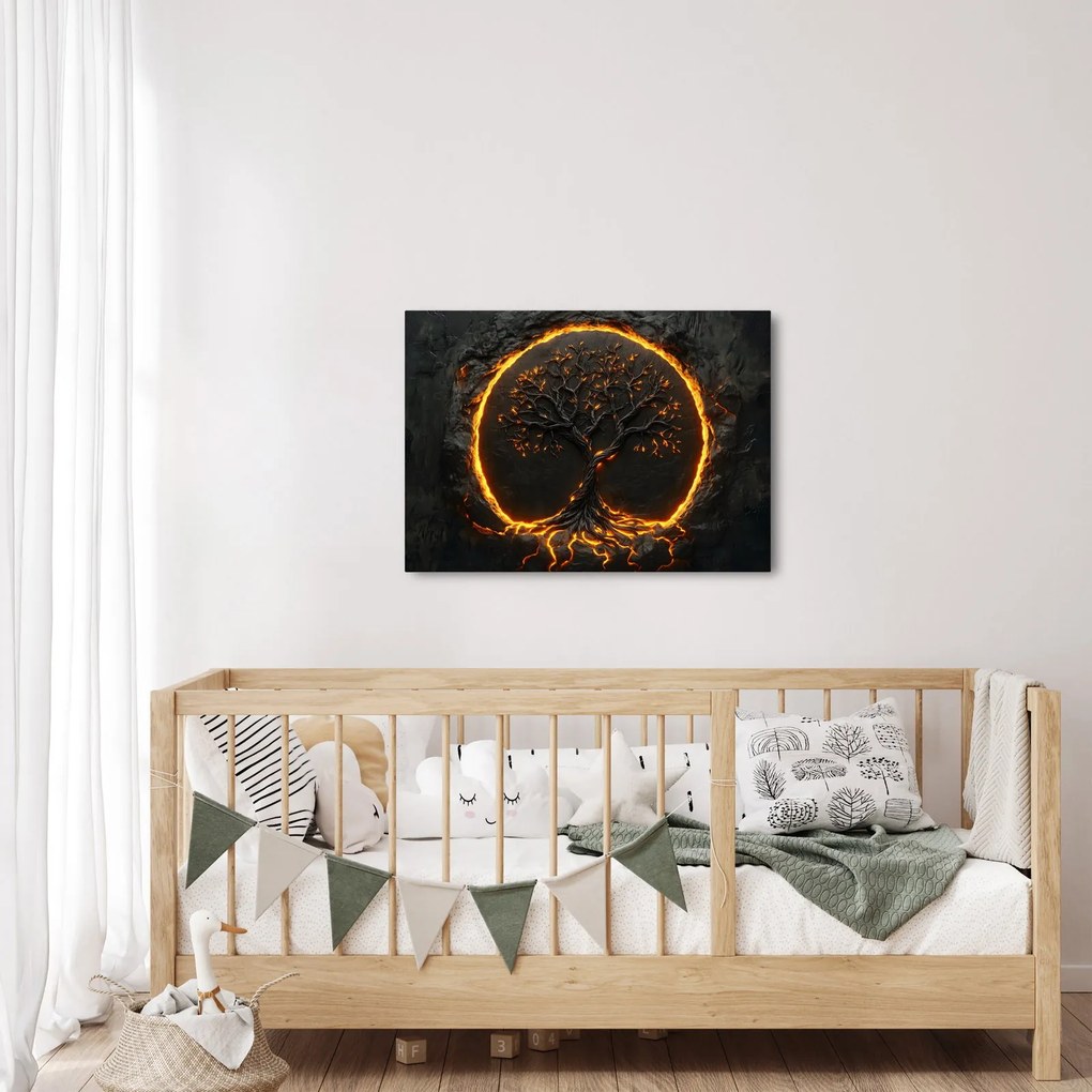 Obraz – Strom života v láve II. (70x50 cm)