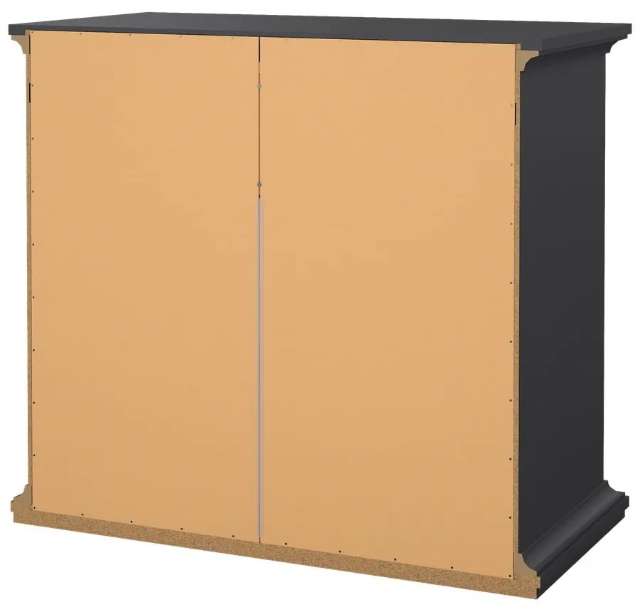 Sivá nízka komoda 96x87 cm Paris – Tvilum