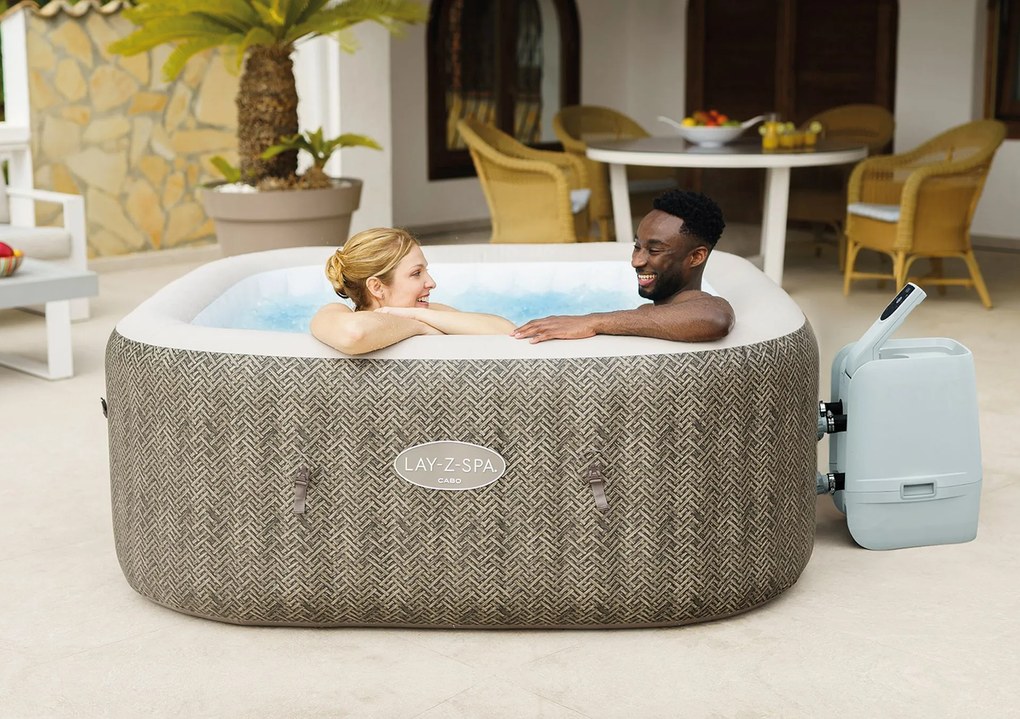 BESTWAY Lay-Z-Spa Cabo EnergySense Smart HydroJet Vírivka, 180 x 180 x 71 cm, 6 osôb 6001R