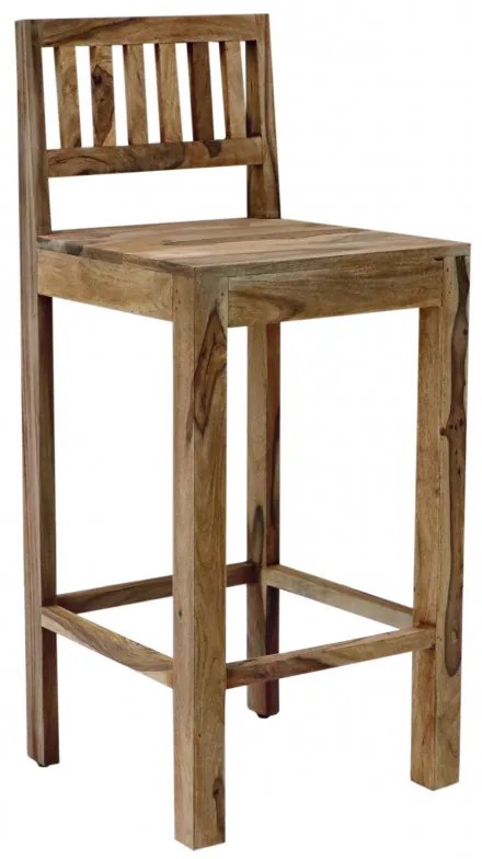 Stolička barová indický masív palisander Super natural