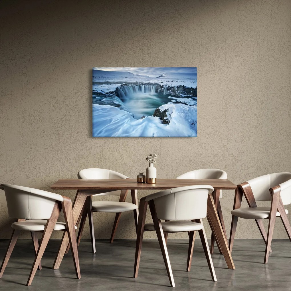 Obraz - Vodopád Bohov, Island (90x60 cm)