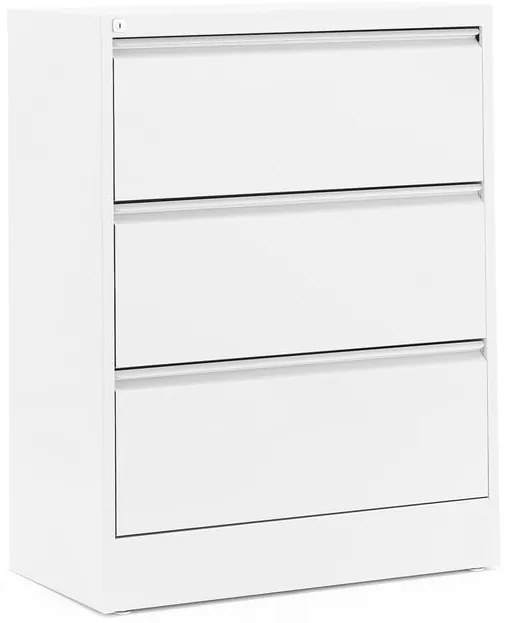 Kancelárska kartotéka INDEX, formár A4, 3 zásuvky, biela