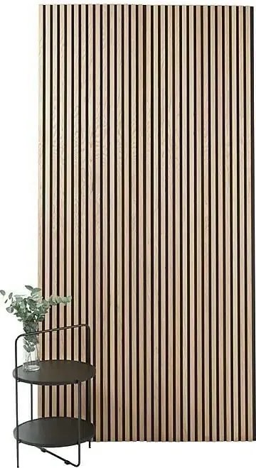 Fibrotech Akustický obkladový panel Basic, MDF, 2 440 × 605 × 22 mm, dub svetlý