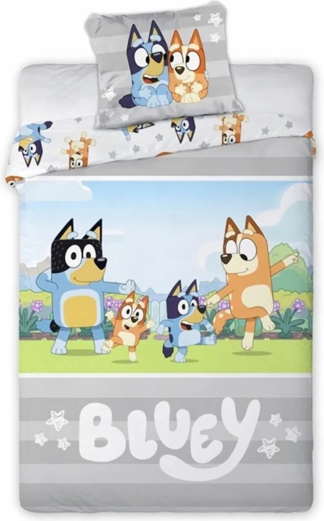 Obliečky Disney Bluey do postieľky 135x100cm+40x60cm Faro Tiahome