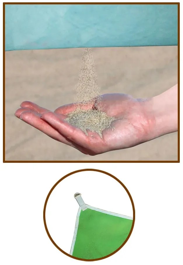 AFF Plážová podložka - 200x200 cm - modrá